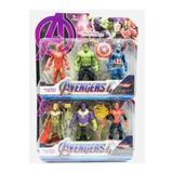 AVENGERS Thanos Hulk Spiderman Thor Ironman Captan Amerika Figür Oyuncak 6 Adet 11.5 cm
