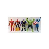 AVENGERS Yenilmezler Thanos - Hulk - Captain America - Örümcek Adam - Iron-man 5'li Süper Kahraman Oyun Seti