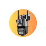 AVENİR 3 Lensli 8X Zoom 3+3+3 MP PTZ Kablosuz Kamera, Sesli, Renkli Gece Görüşü
