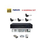 AVENİR 4 LÜ GÜVENLİK KAMERASI SET