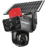 Avenir 4g Sim Kartlı Solar Kamera 6mp Ptz Aov AV-S427H - Siyah