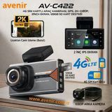 Avenir Av C422 2 Kameralı 4g 2k Araç Kamerasi