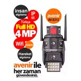 Avenir Av S 313 4 Mp 2 Kameralı Ptz Wifi Sirenli Kamera