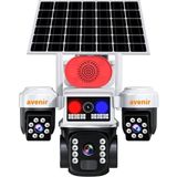 Avenir AV-S264W Beyaz 3 Kameralı 6mp Güneş Panelli Solar Wifi Ptz Kamera - 1