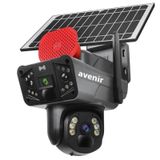 Avenir Av -s427h 6mp Güneş Enerjili 7/24 Kayıt Aov 2 Kameralı Güvenlik Kamerası Hieasy
