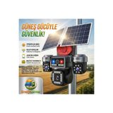 Avenir Av-S445 8 Mp Solar 4K Güneş Enerjili Gece Görüşlü Güvenlik Kamerası