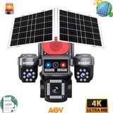 Avenir AV-S445 E-Sim 4 Kameralı Aov Güneş Enerjili Kamera - Gri