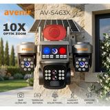 Avenir AV-S463X 10XZOOM--SIM Kartlı--3 Kameralı--4g Güneş Enerjili Solar Kamera