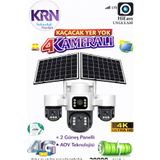 Avenir Krntech AS-S446G Ptz Dome Kamera 12MP 4 Kameralı Çift Panelli