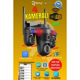 AVENİR RMZ-TECH 4 Kameralı 16MP 3 PTZ Dönebilen Wifi Sesli Kamera