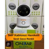 Avenir S215 5MP HAREKETLİ SESLİ GECE RENKLİ BEBEK BAKICI EVCİL HAYVAN İZLEME GÜVENLİK KAMERASI HİEASY