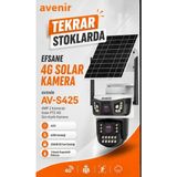 Avenir S425 4g Solar Güvenlik Kamerası – Elektrik Olmasa Da Güvenlik Devam Eder - Beyaz
