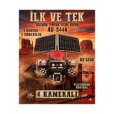 Avenir S446 4 Kameralı | 3 Motorlu Ptz + 1 Sabit Kamera | Solar | Telefon Kontrol