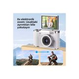 Avenıx 4K Dijital Retro Video Kamera 48MP 15X Zoom Flaşlı Dijital Vlog Fotoğraf Makinesi