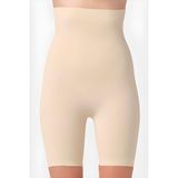 Avennies Basen Toparlayıcı Kalça Sıkılaştırıcı Yüksek Bel Paçalı Korse - Ten - 2XL