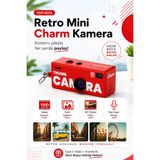 AVENOFY Charm Mini Dijital Fotoğraf Makinesi 1080P HD Video Kamera 12MP Retro Filtreli Anahtarlık Kamera Taşınabilir Vintage Kamera