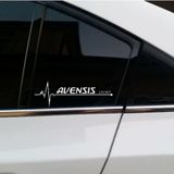 Avensis Albea Yan Cam Sticker Oto Kapı Çıkartma oto 20 cm x 7 cm yazı 494