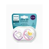 Avent 08006 Ultra Air Animals 2li Emzik 0-6 Ay - Kız