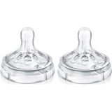 Avent Natural Biberon Emziği Silikon Akış Ayarlı 2 Li (3 Ay+) 8710103873976