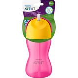 Avent SCF798/02 Desenli Pipetli Bardak (300 Ml, Pembe) - Çok Renkli