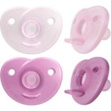 Avent Soothie Emzik, 0‑6 Ay Kız Bebekler Için, 2’li Paket, Ortodontik Silikon, Bpa Içermez, - Çok Renkli