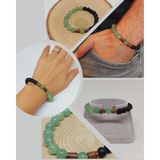 Aventurin & Oniks Taşı 8mm Unisex Tasarım Bileklik Hawaii Model (17605)