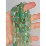 Aventurin Taşı Yandan Oyuklu Kare Kesim 10x10mm Dizi (49572)
