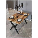 Avenza Living 80X120 Kütük Model Metal Ayak Mutfak Ofis Balkon Dekoratif Masa Cvz