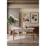 Avenza Living Açılır Kapanır Kelebek Masa - [suntalam] Mutfak ve Salon Masası (Kapalı Hali 80*130-AÇIK Hali 80*170 ) - Beyaz