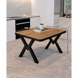 Avenza Living Modern 70X110 Yemek Masası | Minimal Tasarım Mutfak & Balkon Masası - Ceviz