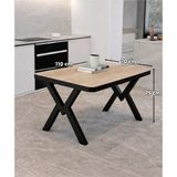 Avenza Living Modern 70X110 Yemek Masası | Minimal Tasarım Mutfak & Balkon Masası - Sonomo