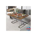 Avenza Living Tekerlekli Masa Orta Sehpa 70 X110 Cvz Metal Ayak