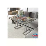 Avenza Living Tekerlekli Orta Sehpa Masa 70 X 110 Gri Mermer