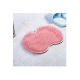 Aveo 1 Adet Karışik Renk Vantuzlu Silikon Banyo Fırçası Ayak Masaj Pedi Sırt Kesesi Vücut Yıkama Lifi