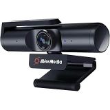 AVerMedia Live Streamer CAM 513-4K 30fps UHD geniş açılı web kamerası, oyun için, sabit odaklama, iç aydınlatma için, OBS, zoom, PC/Mac için mükemmel, siyah