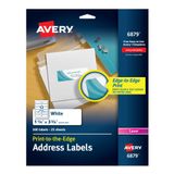 Avery Lazer Etiketler, Mat, Posta, 3-3/4 x 1-1/4, Paket başına 300 (6879), Beyaz