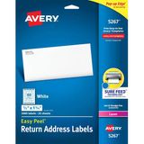 Avery Posta Adresi Etiketleri, Lazer Yazıcılar, 2.000 Etiket, 1/2X1-3/4, Kalıcı Yapıştırıcı, Kolay S