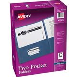 Avery Two-Pocket Klasör, koyu mavi, Fall 5 adet 5 boxes