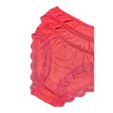 AVES Bordo Dantelli Bikini Slip 3lü Külot, L Beden, Kadın