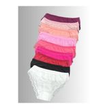 AVES Kadın Dantelli Bikini Slip Külot, 3'lü Set, Karışık Renkler, 5 Beden