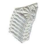 AVES Kadın Krem Dantelli Bikini Slip Külot, 5'li Paket