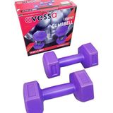 Avessa 1 kg Dambıl Set 2 Adet Toplam 2 kg - 1 kg x 2 Adet - Mor