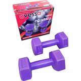 Avessa 1 kg Dambıl Seti 2 Adet Fuşya Renkli Dayanıklı Ağırlık ile Güçlü Antrenman - 1 kg x 2 Adet