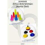 AVESSA 24'lü Antrenman Hunisi ve Çanağı Hız, Çeviklik ve Koordinasyon Seti Profesyonel ve Dayanıklı Tasarım