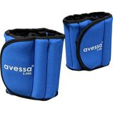 Avessa 2x2,5kg Ayak Bilek Ağırlığı Ayarlanabilir Kayış ile Spor ve Fitness Uyumlu - Mavi