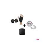 AVESSA 3' Lü Box Seti Boks, Kickbox, Muay Thai Bilek Bandajı Çift 4,5 M + Dgl-100 Dişlik + Bileklik