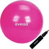 Avessa 55 cm Pompalı Pilates Topu - 00Kırmızı