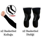 Avessa Bkl Kolluk ve Bdz Dizlik Basketbol Seti - Siyah