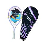 Avessa Flg-623L Tek Parca Ahtapot Desenli Tenis Raket Set Lila