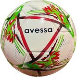 Avessa FT-150 3 Astar Makina Dikişli Futbol Topu 338 gr No.5 Halı Saha Maç Topu - Beyaz - Yeşil